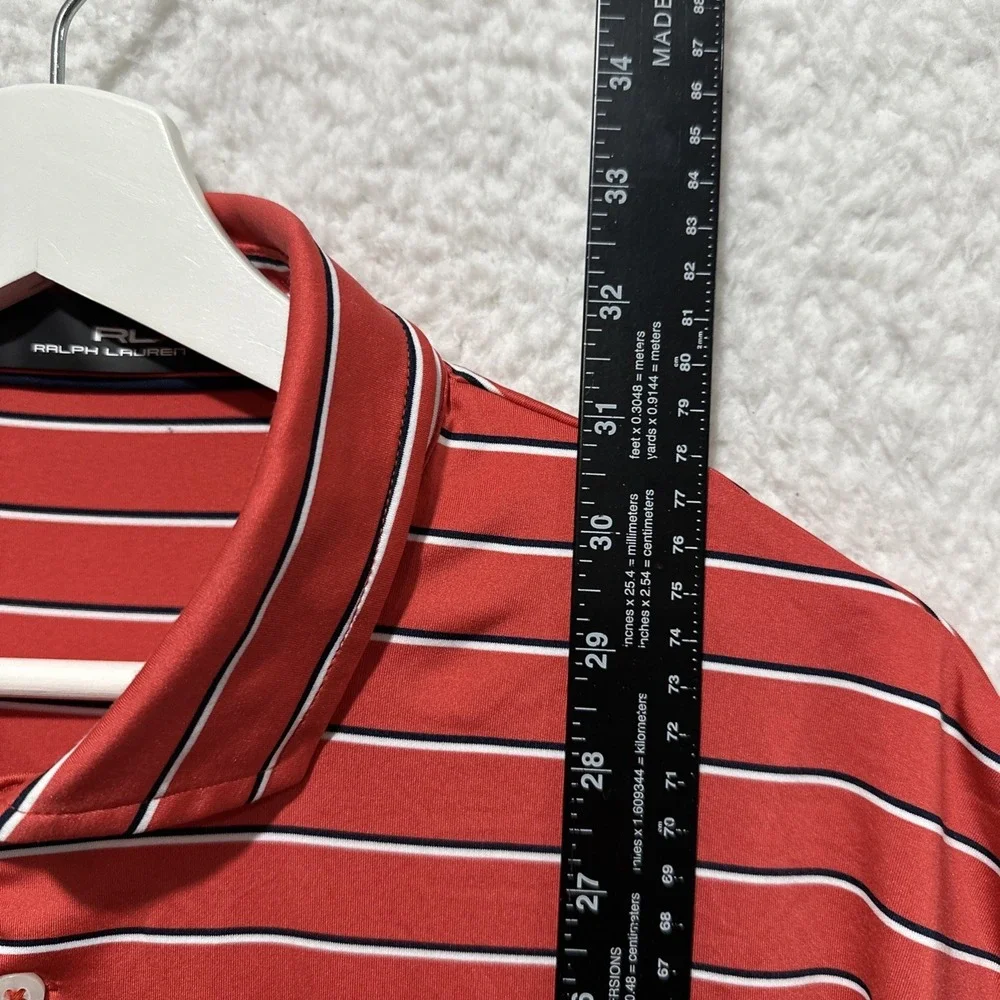 RLX Ralph Lauren Men's Golf Polo Shirt Size XL Red Wyndham Championship‎ Logo